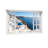 Landscape & Nature White Window Frame Blue Dome Sea View-642815066