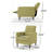 Button Tufted Upholstered Manual Push-Back Recliner -1784577397