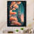 Impression noire sur toile encadrée sélectionné