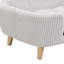 Elevated Dog Bed Frame for Small Dog, Corduroy Pet Couch Bed with Rubber Wood Legs and Supportive Foam, Easy Assembly-989466834