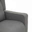 Fauteuil inclinable, doux, inclinable et pivotant avec fauteuil berçant et oscillant pour chambre de bébé avec capitonnage à boutons, siège de cinéma maison simple pour salon, gris