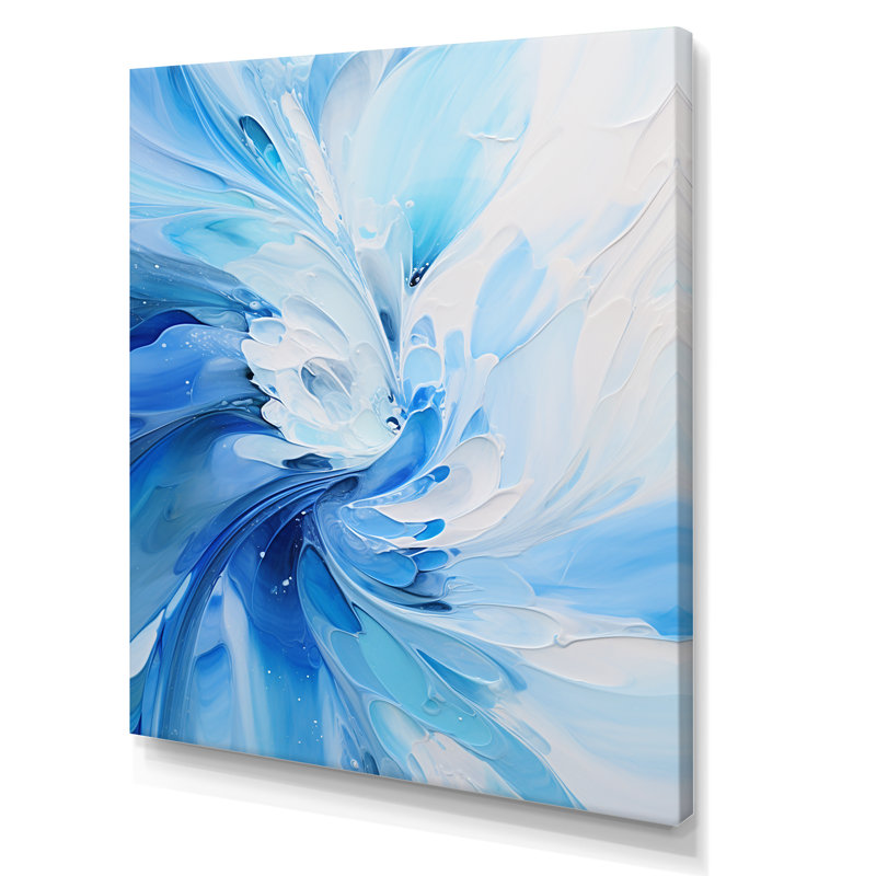 Impression sur toile spirales abstraites_106182, H 32 po x l 16 po x P 1 po, Toile tendue