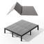 Panneaux de support pliables pour lit king, épaisseur 0,3 pouce (76 x 80 pouces), support de matelas discret, compatible avec les cadres de lit en métal et les lits plateformes.-1236044581