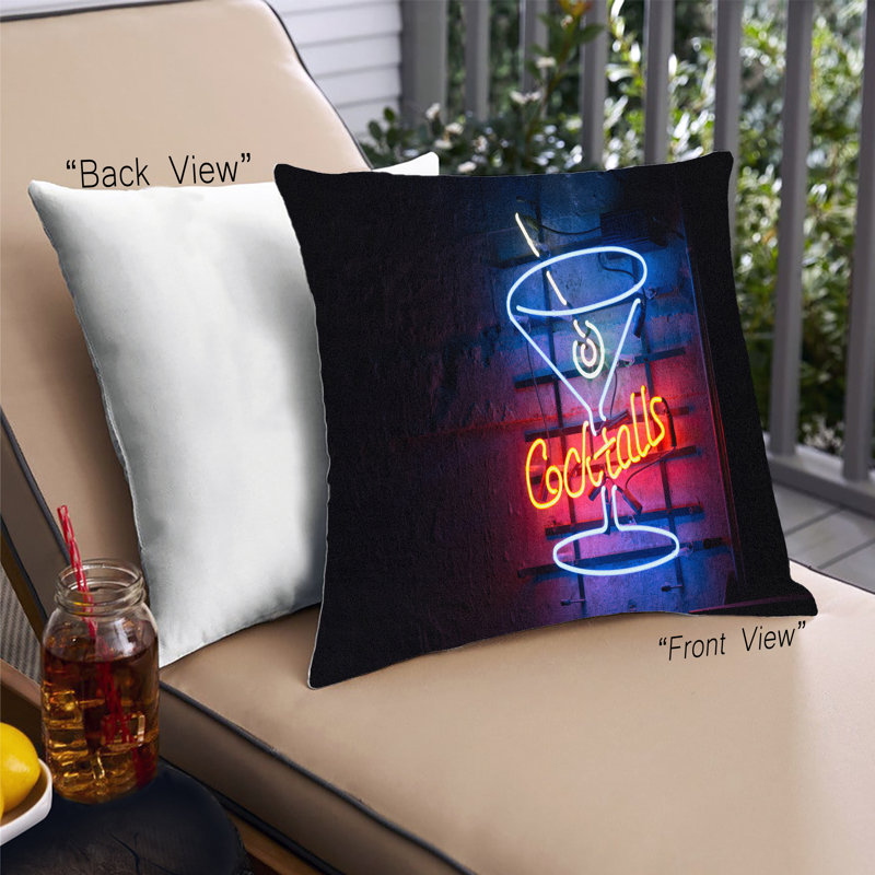 Coussin Neon Neon 177, Microsuède
