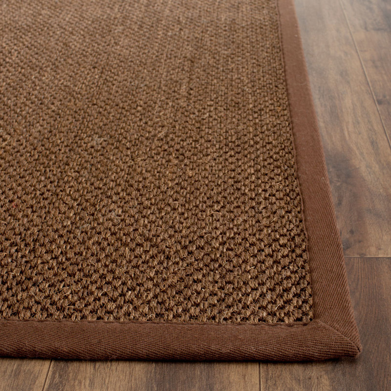 Tapis brun en jute / sisal, Carré 4 pi