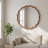 Wavy Round Solid Wood Frame Decorative Mirror,For Bedroom, Bathroom, Living Room, Entryway-262571736-262571740