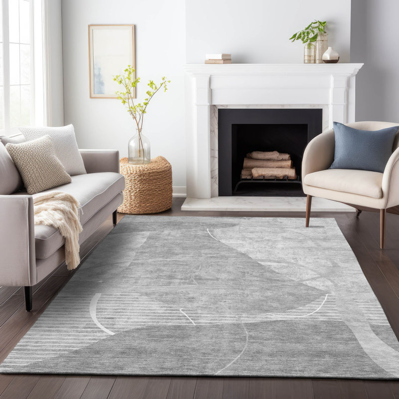 Tapis d'entrée / extérieur antidérapant Cecelio, Rectangle 9 pi x 12 pi