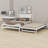 Platform Bed With Adjustable Trundle