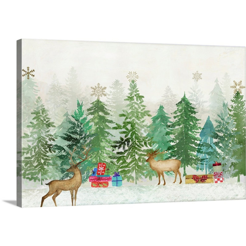 " Magic Of Christmas " Painting Print, Wrapped Canvas, 20" H x 30" W x 1.25" D