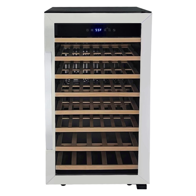 Stainless Steel Single Zone 50 Bottle Wine Refrigerator