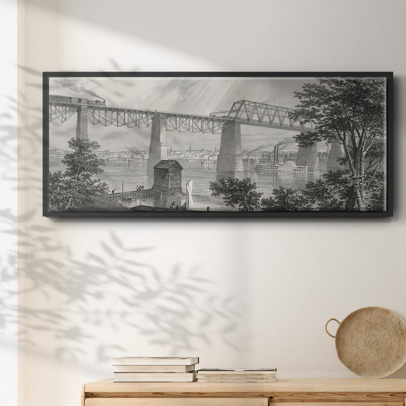 City of Louisville- Framed Canvas, H 20 po x l 50 po