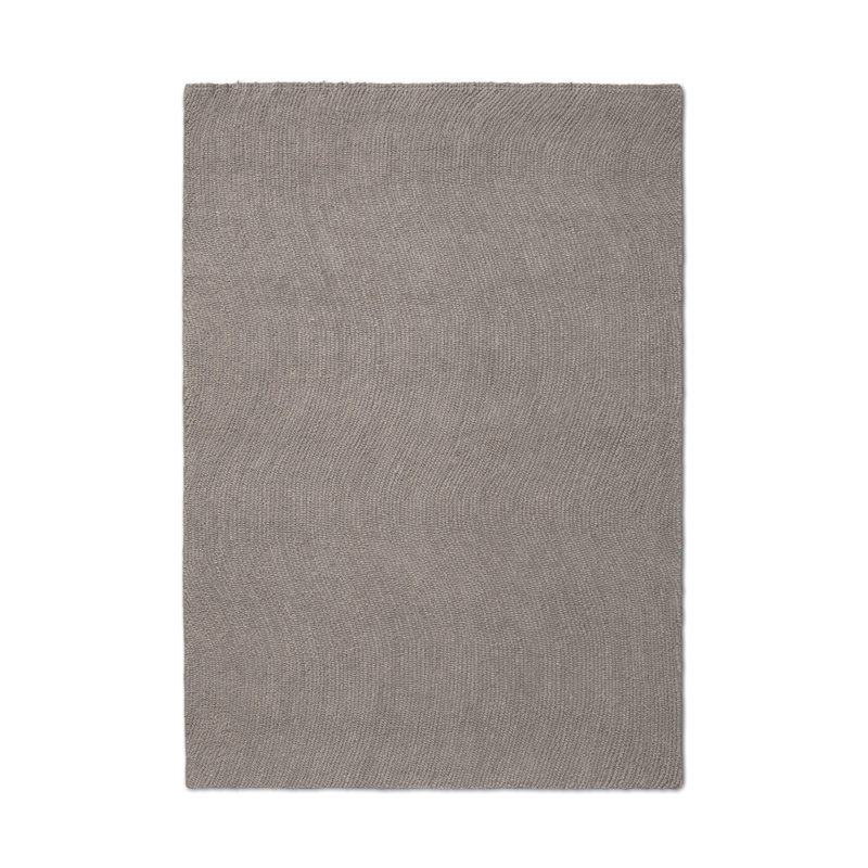 Hand Tufted Wool Area Rug in Pebble, Rectangle 4'7" x 6'7"
