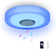 Exhourme Ceiling Light, Flush Mount Ceiling Light With Bluetooth Speaker, Rgb Colour Change, App + Remote Control For Home, Bedroom, Bathroom - X003yx81xj