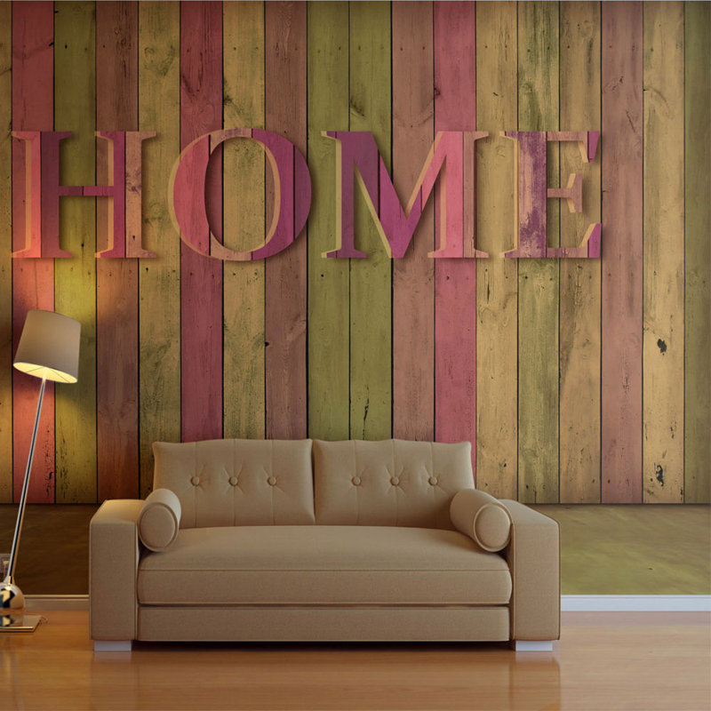 House 1.54m x 200cm Wallpaper, 309 cm x 400 cm, Pink