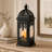 15" Gothic Decorative Candle Lantern （Black）-839749547