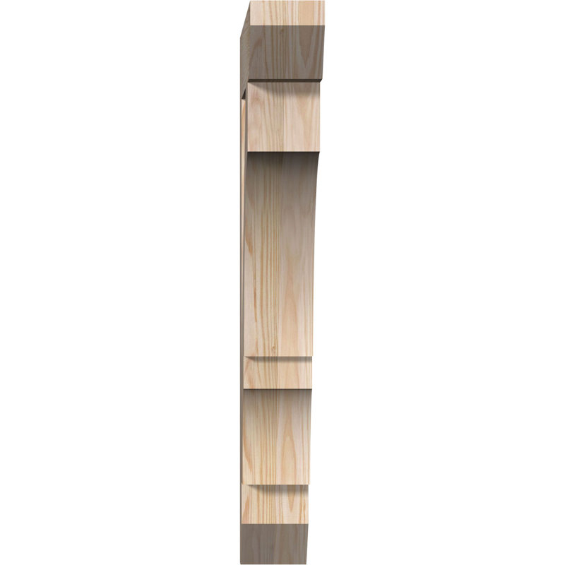 Support lisse à lattes Balboa l 3 3 po x P 20 po x H 28 po, Sapin de Douglas, Lisse, H 28 po x l 3,5 po x P 20 po