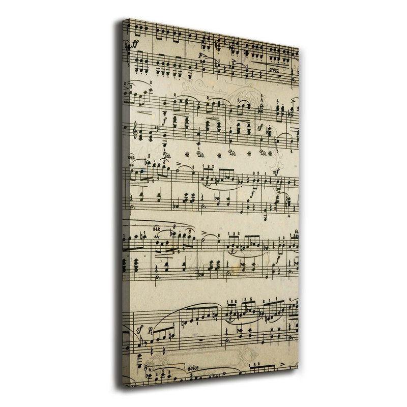 Hartwell Sheet Music - Wrapped Canvas Print