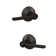Latitude Keyed Door Lever with Round Rosette
