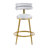 27.65''Modern Counter Stools Set Of 2,Counter Stools With Iron Frame,Soft Back And Cushion,Footrest,Suitable For Kitchen/Bedroom/Dining Room-2141311727