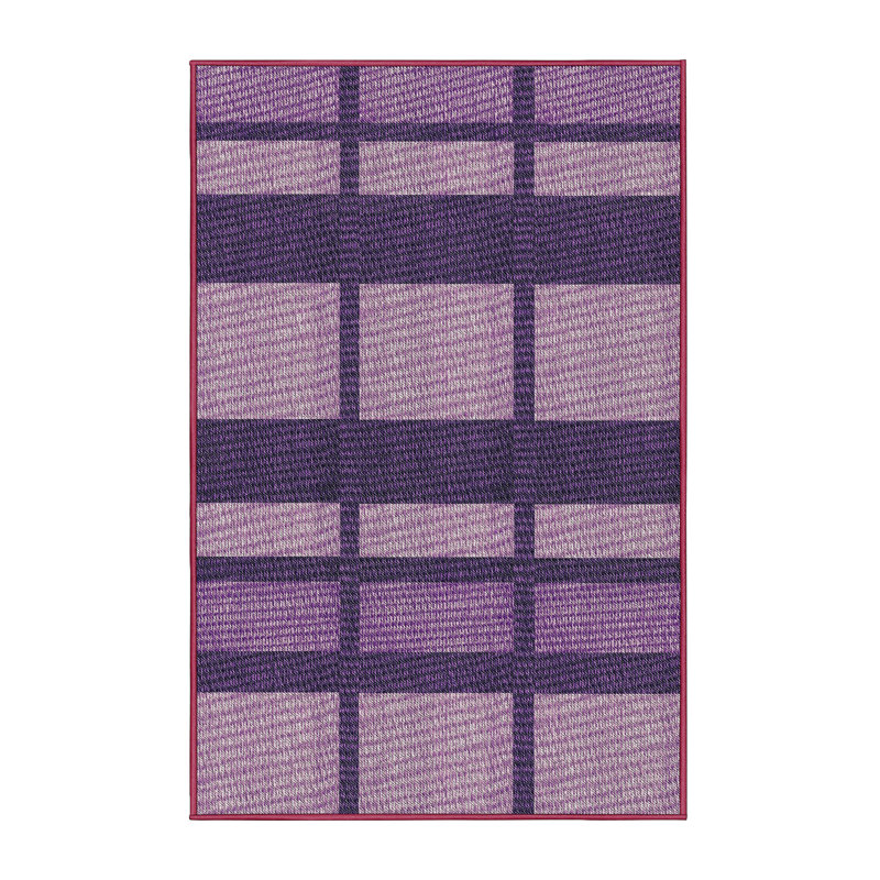 Tapis mauve à motif géométrique Antravia, Rectangle 5 pi x 8 pi