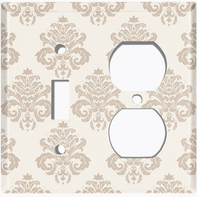 Patterned 2 - Gang Combination Plate Standard Combination Wall Plate
