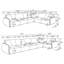 Canapé d'angle modulaire Henry 6 pièces en forme de L, avec accoudoirs incurvés, vert-1766612058-1766612063
