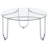 Dutton Chrome Round Glass Top Coffee Table