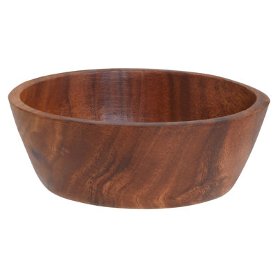 Acacia Handmade Solid Wood Metal Decorative Bowl - Set of