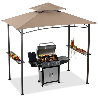 MASTERCANOPY 8 ft. L 5 ft. D Steel garden pavilion