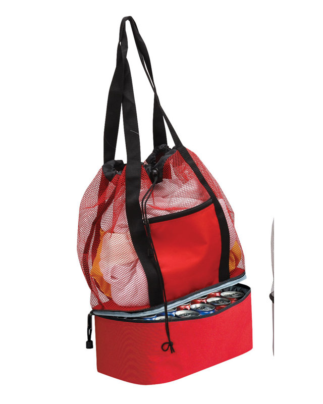 Preferred Nation Picnic Tote Bag Cooler, Red