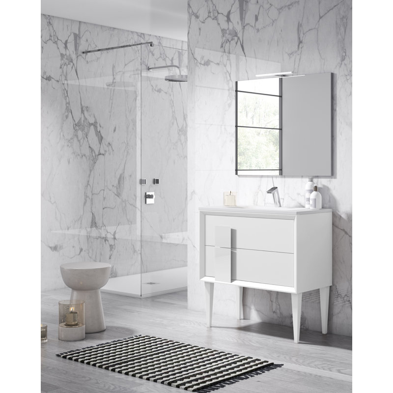 Ensemble de meuble-lavabo simple 24 po Zak, Blanc