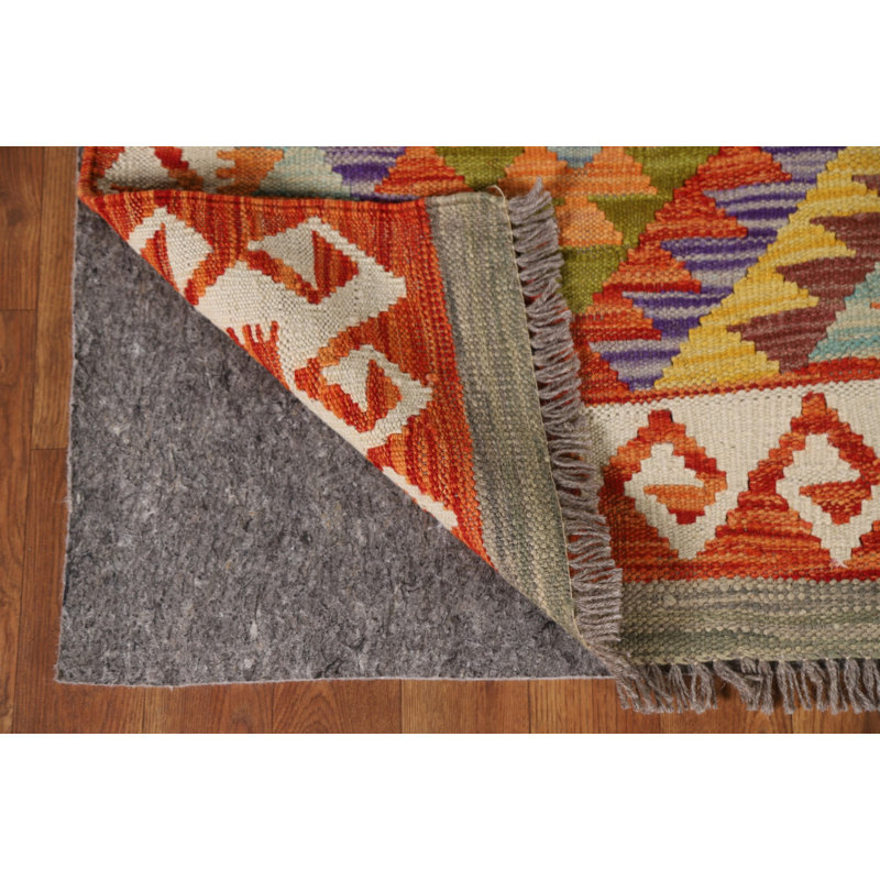 Multolor Kilim Reversible Wool Rug 4x6