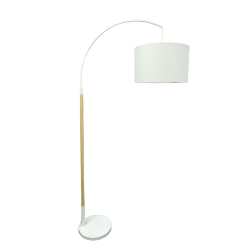 Maica 175cm White Arched Floor Lamp