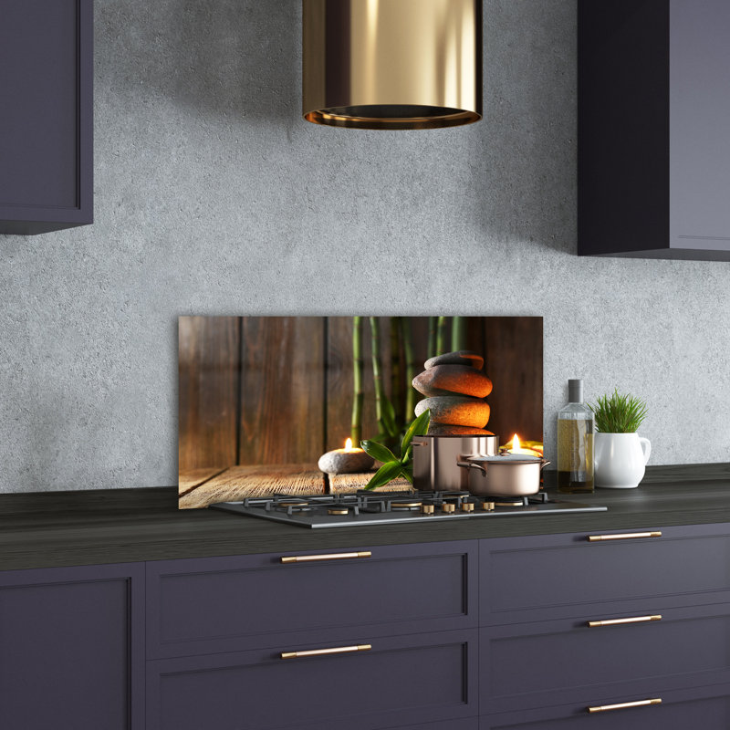 50cm W x 100cm L Glass Peel and Stick Panel