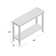 Gwen 48" Console Table with Shelf