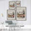 Impression florale vintage encadrée XXXVI - bois massif-741144681