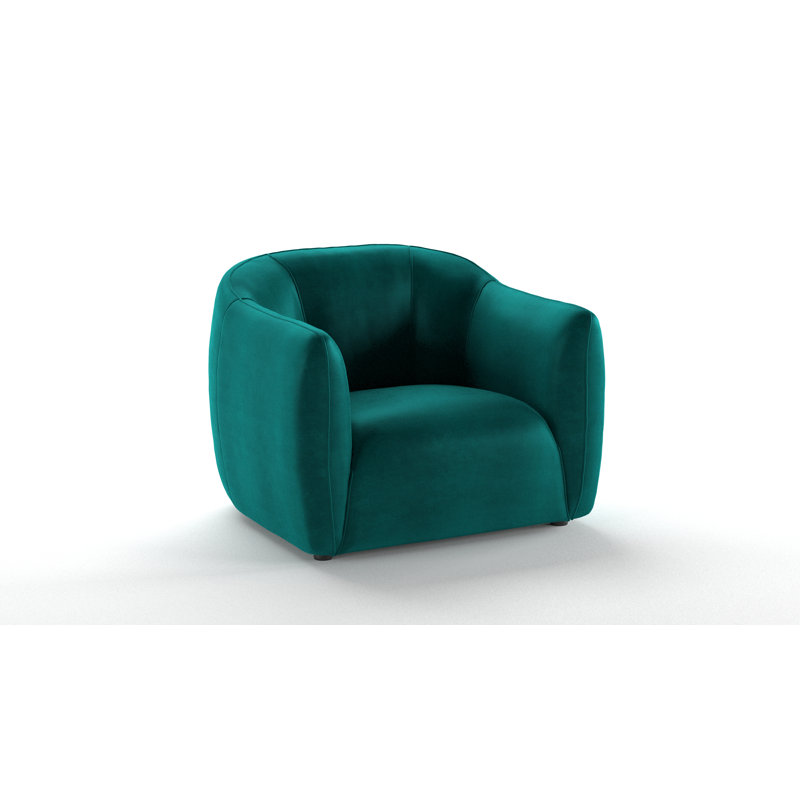 Midhurst Velvet Accent Chair, Teal