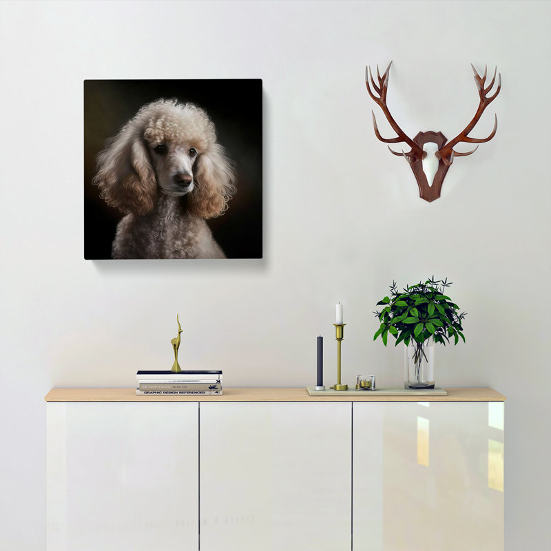 Poodle Realism No.1 - Wrapped Canvas