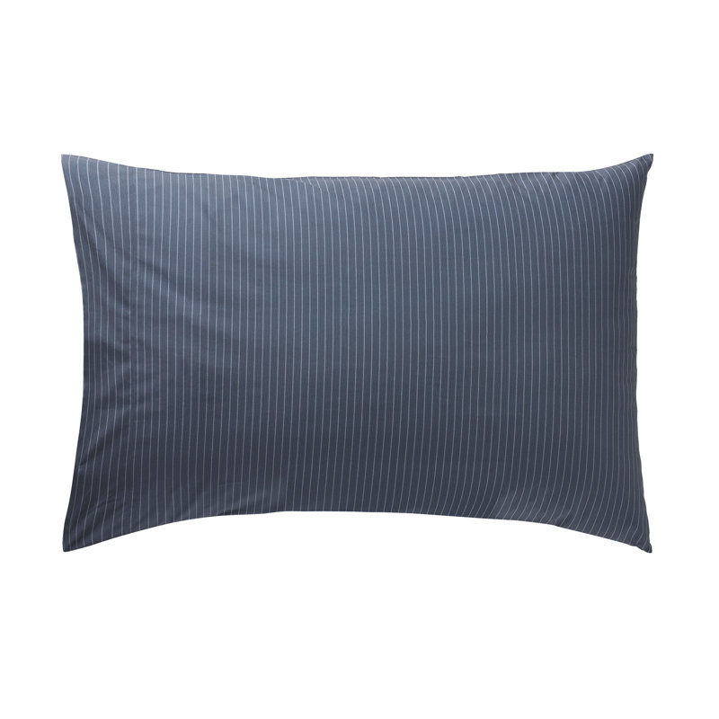 Nocturne Percale Striped Pillowcase - Set of 2, Queen Pillowcase Case Pack