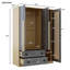 Armoire-penderie 3 portes en bois pour la chambre à coucher, avec 2 tiroirs-900880734