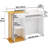 Reception Desk,39 inch Retail Counter with Drawers and Storage Shelves