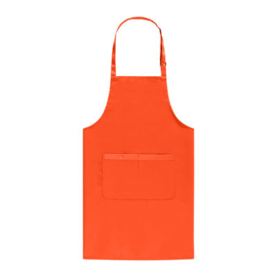 Tablier de barbecue pour homme avec poches, tablier de cuisine réglable pour la cuisine et le nettoyage, orange 27,6 x 29,5 po