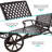 Outdoor Bronze Cast Aluminum Two Chaise Lounges and Table with Adjustable Backrest and Wheels