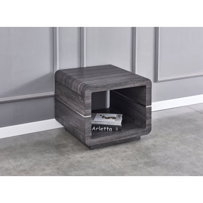 Solid Wood Top End Table