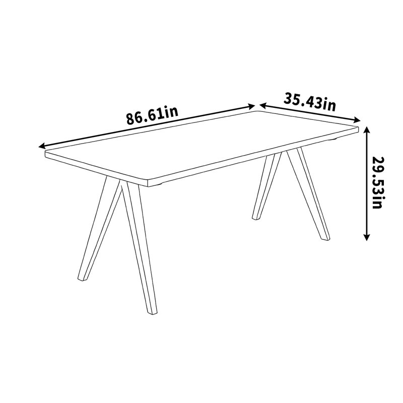 Teral, 29.53"H x 86.61"L x 35.43"W