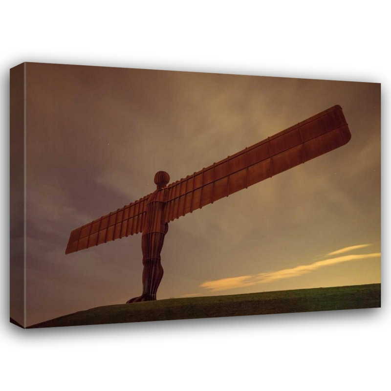 Art Art, toile tendue avec châssis Frank, Assaf: AF20120826 Angel of The North 015, 28" H x 36" W