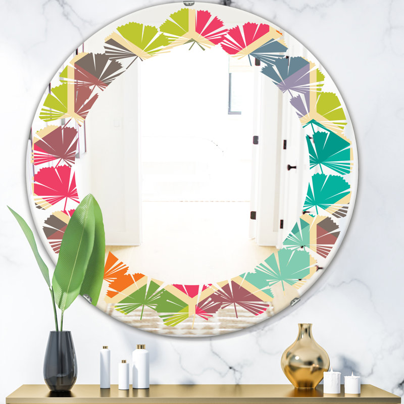 Miroir mural Leaves, H 23,6 po x l 23,6 po