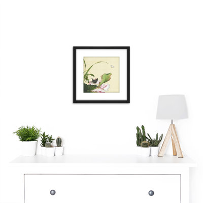 Castiglione Lotus Flower Butterfly by Baldassare Castiglione - Single Picture Frame Painting