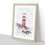 Golden Gate Bridge Abstract Watercolour - Picture Frame Graphic Art-56923526-56923525
