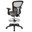 Chaise de dessinateur ergonomique à dossier moyen avec anneau de pied chromé réglable, accoudoirs réglables-1495346098-1495346101